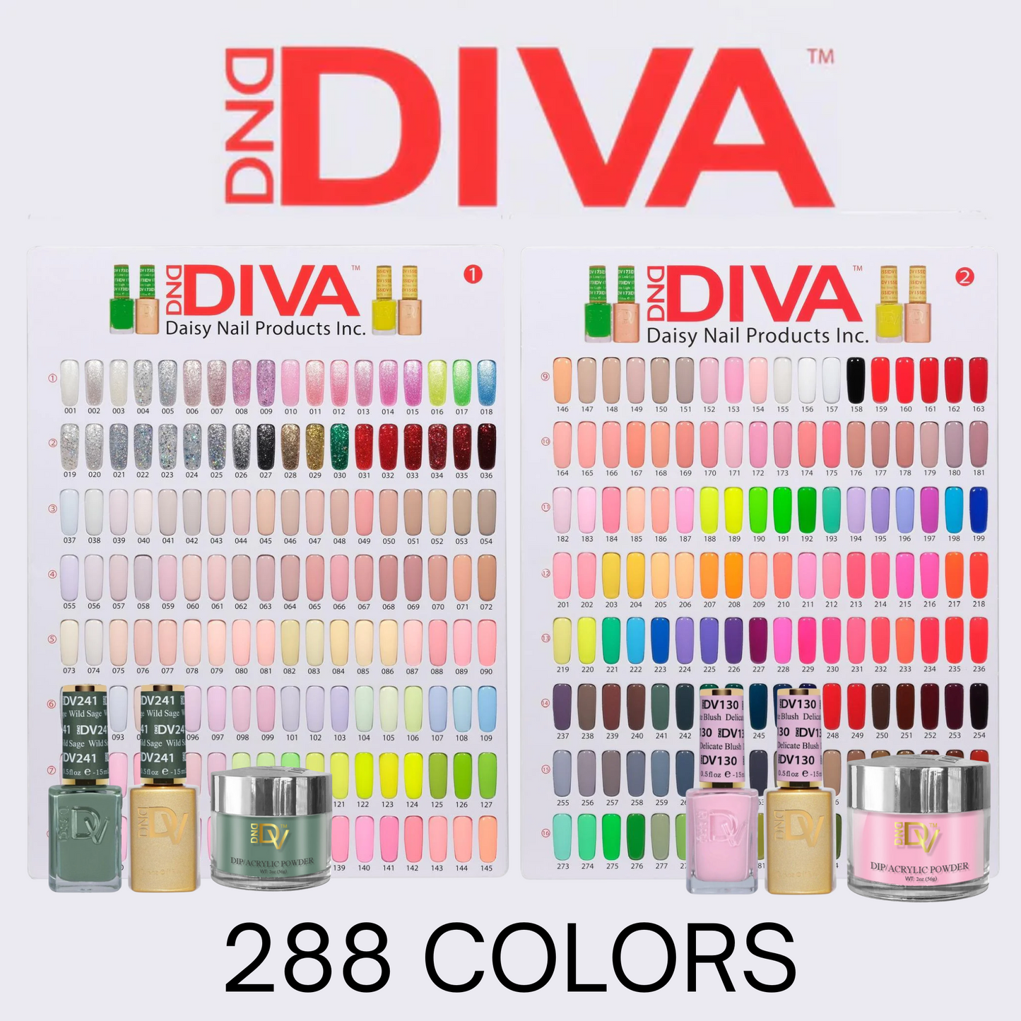 DND Diva Full Trio Collection - 288 Colors