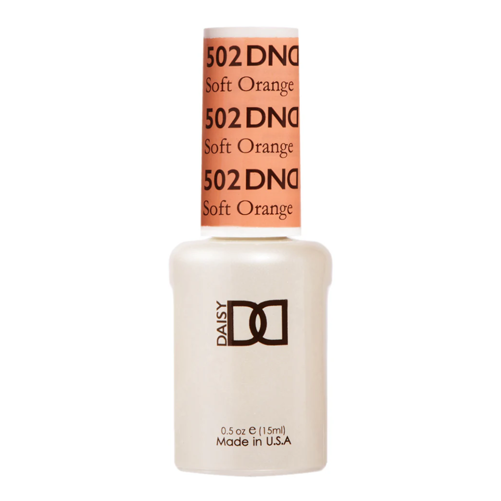 gel bottle of DND Gel Polish 502 Soft Orange