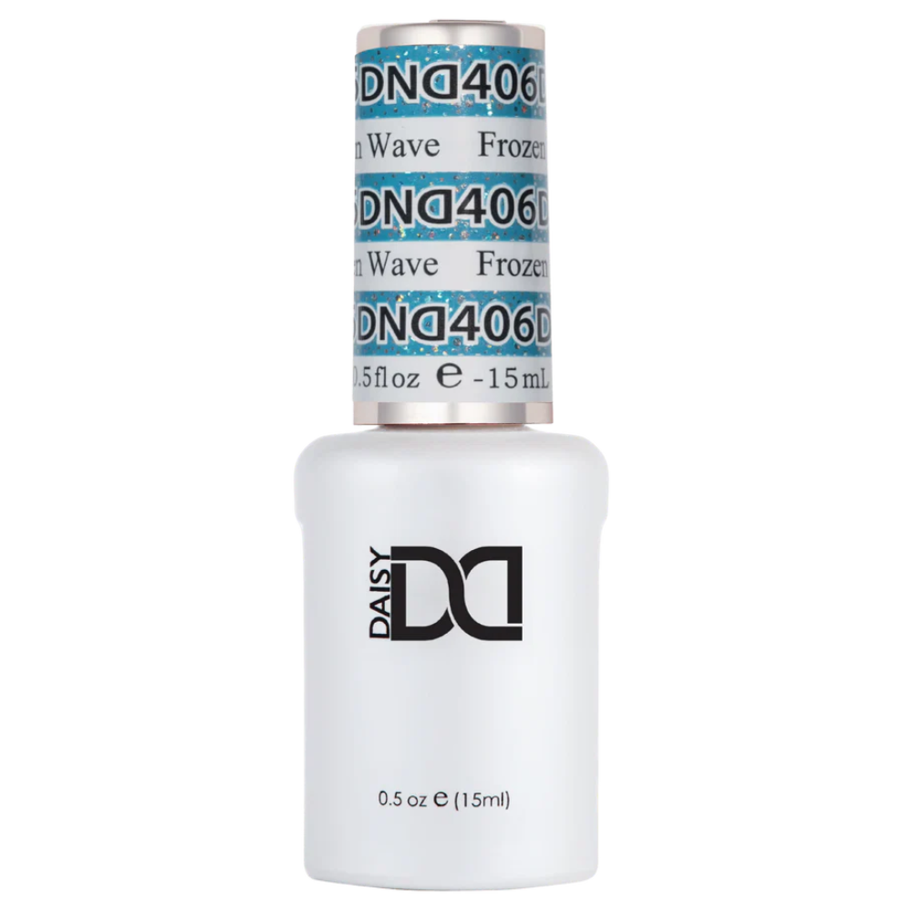 Gel bottle of DND Gel 406 Frozen Waves