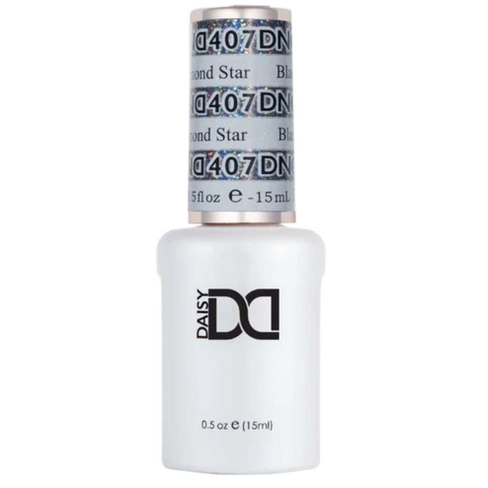Gel bottle of DND Gel 407 Black Diamond Star
