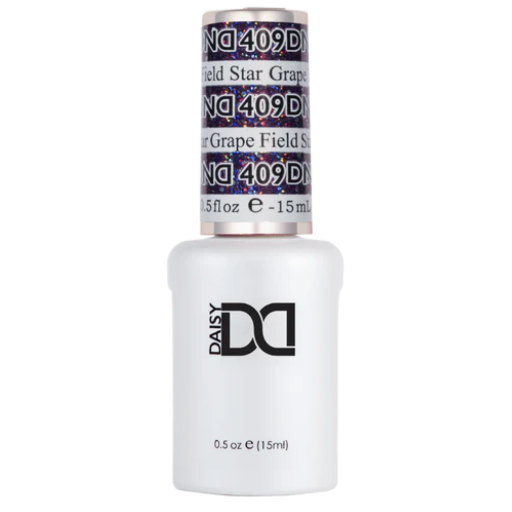 Gel bottle of DND Gel 409 Grape Field Star