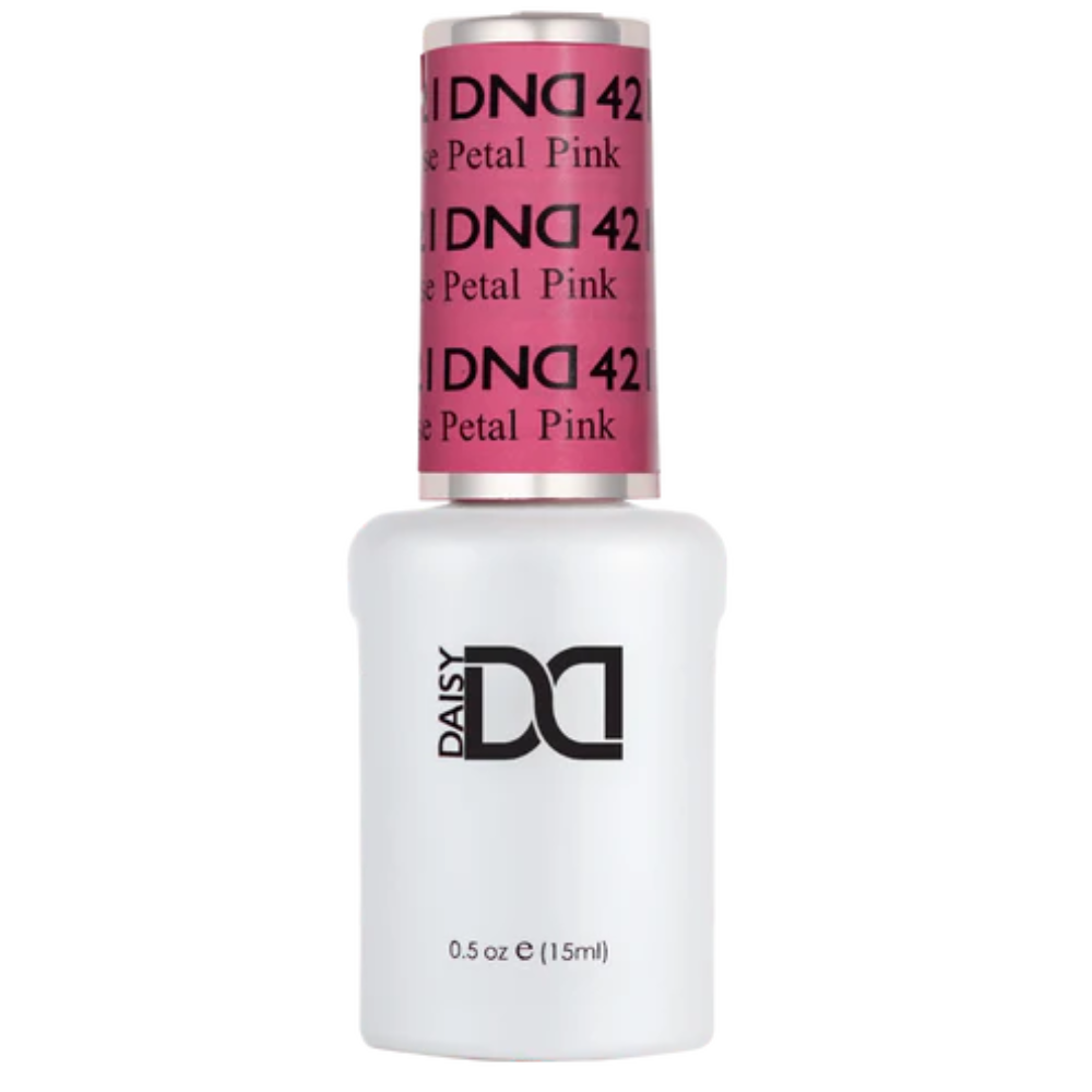 Gel bottle of DND Gel 421 Rose Petal Pink