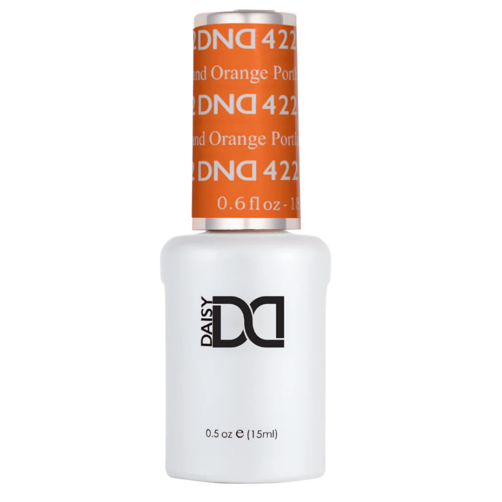 Gel bottle of DND Gel 422 Portland Orange