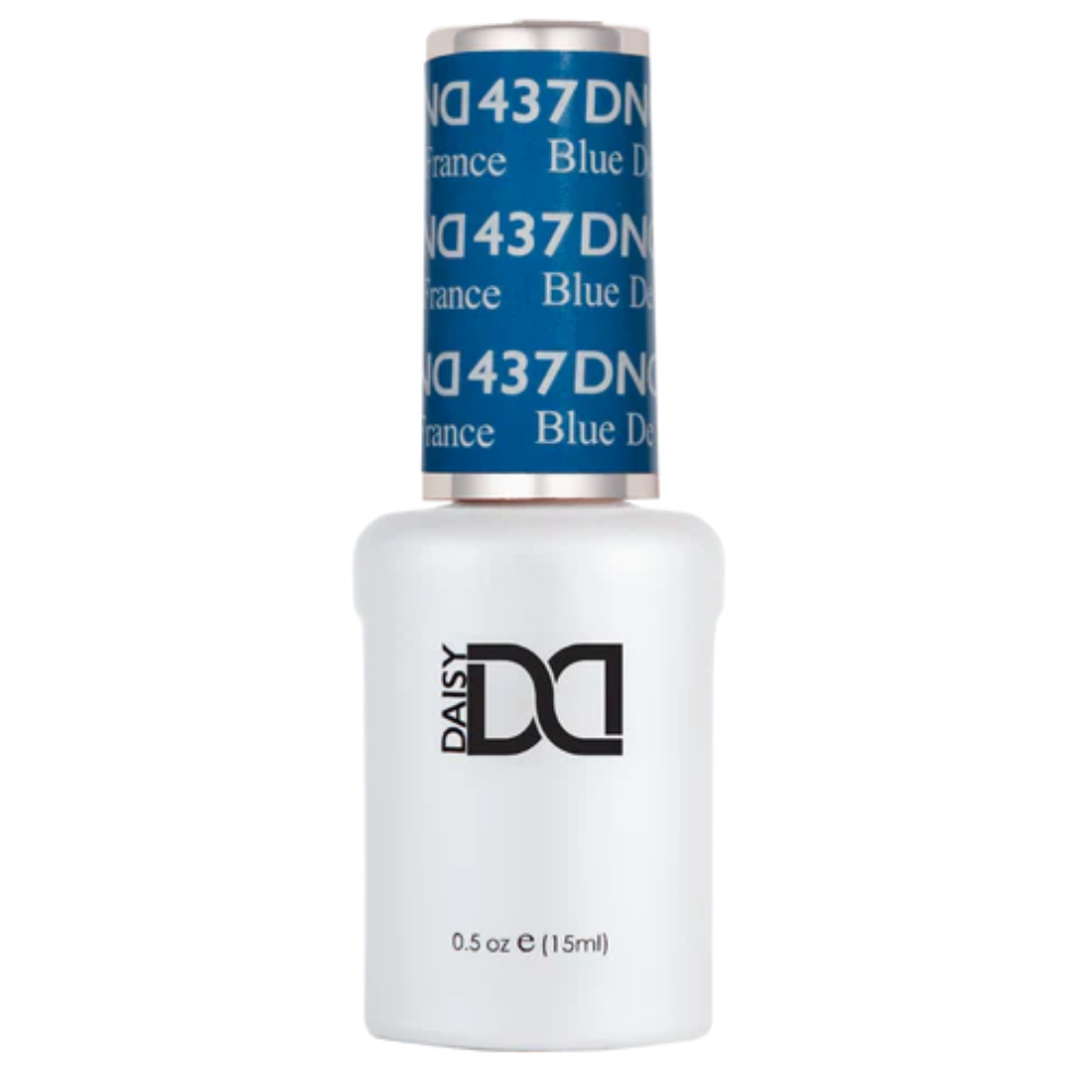 Gel bottle of DND Gel 437 Blue De France