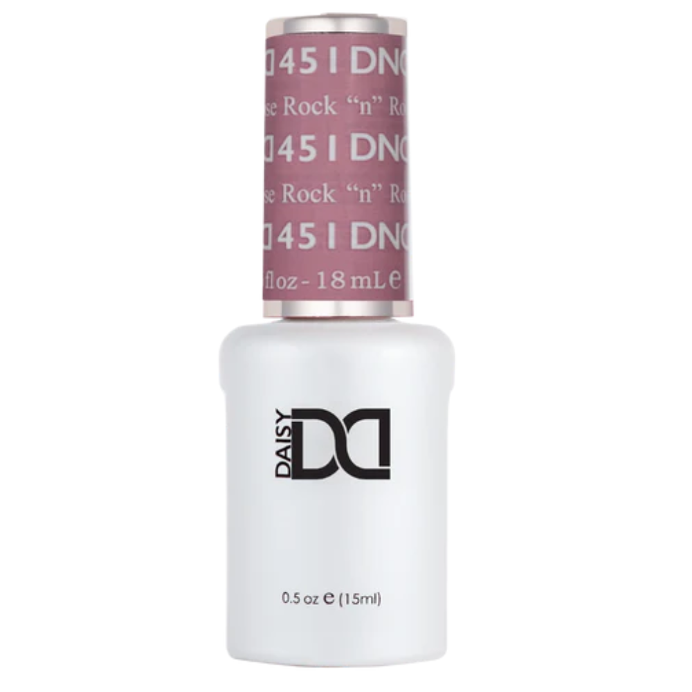 Gel bottle of DND Gel 451 Rock “N” Rose