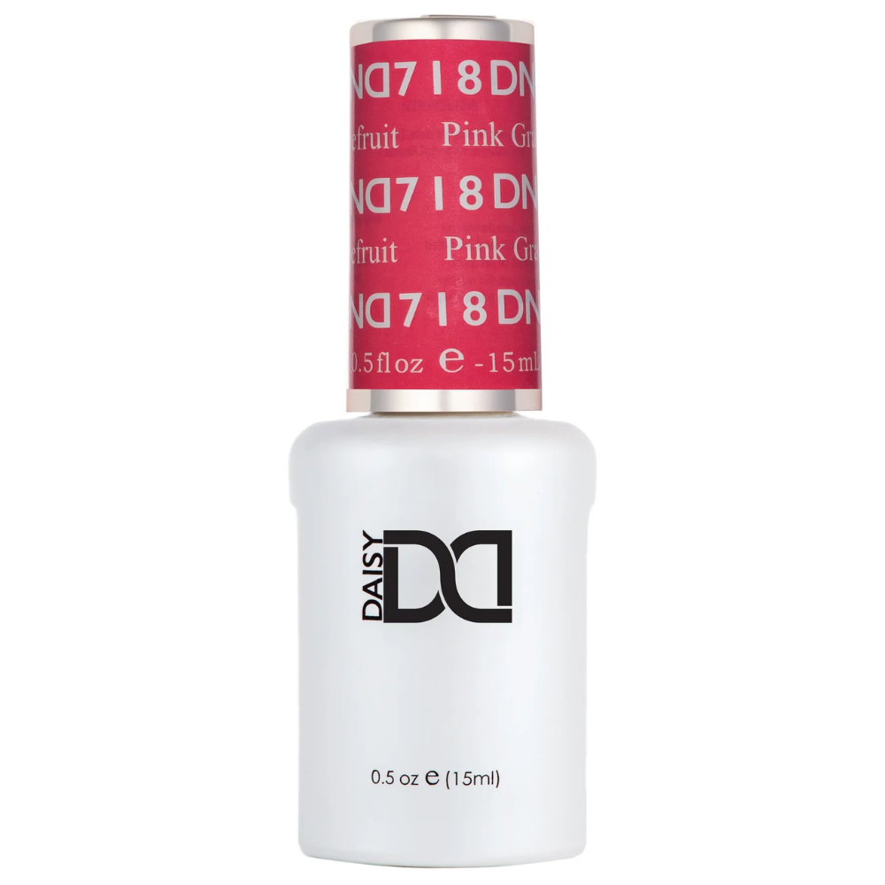 gel bottle of DND Gel Polish - 718 Pink Grapefruit
