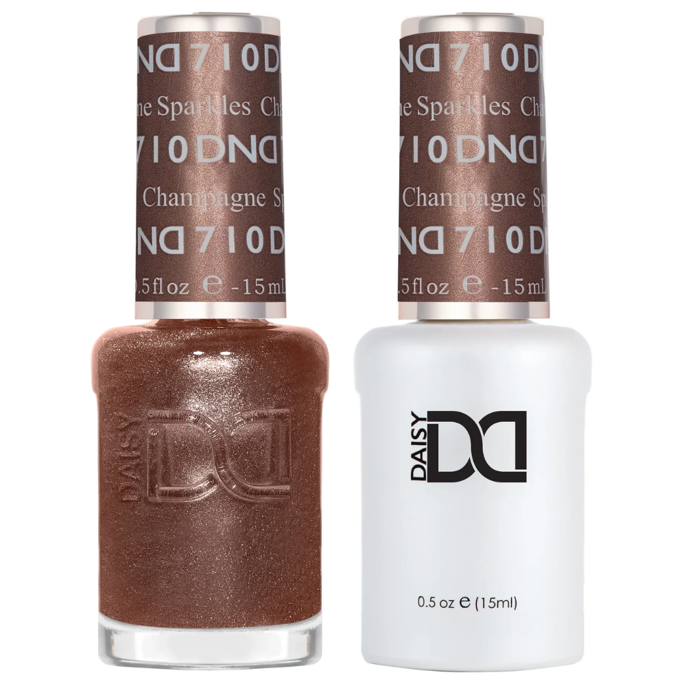 Shop DND Gel Polish 710 Champagne Sparkles | Single or Duo