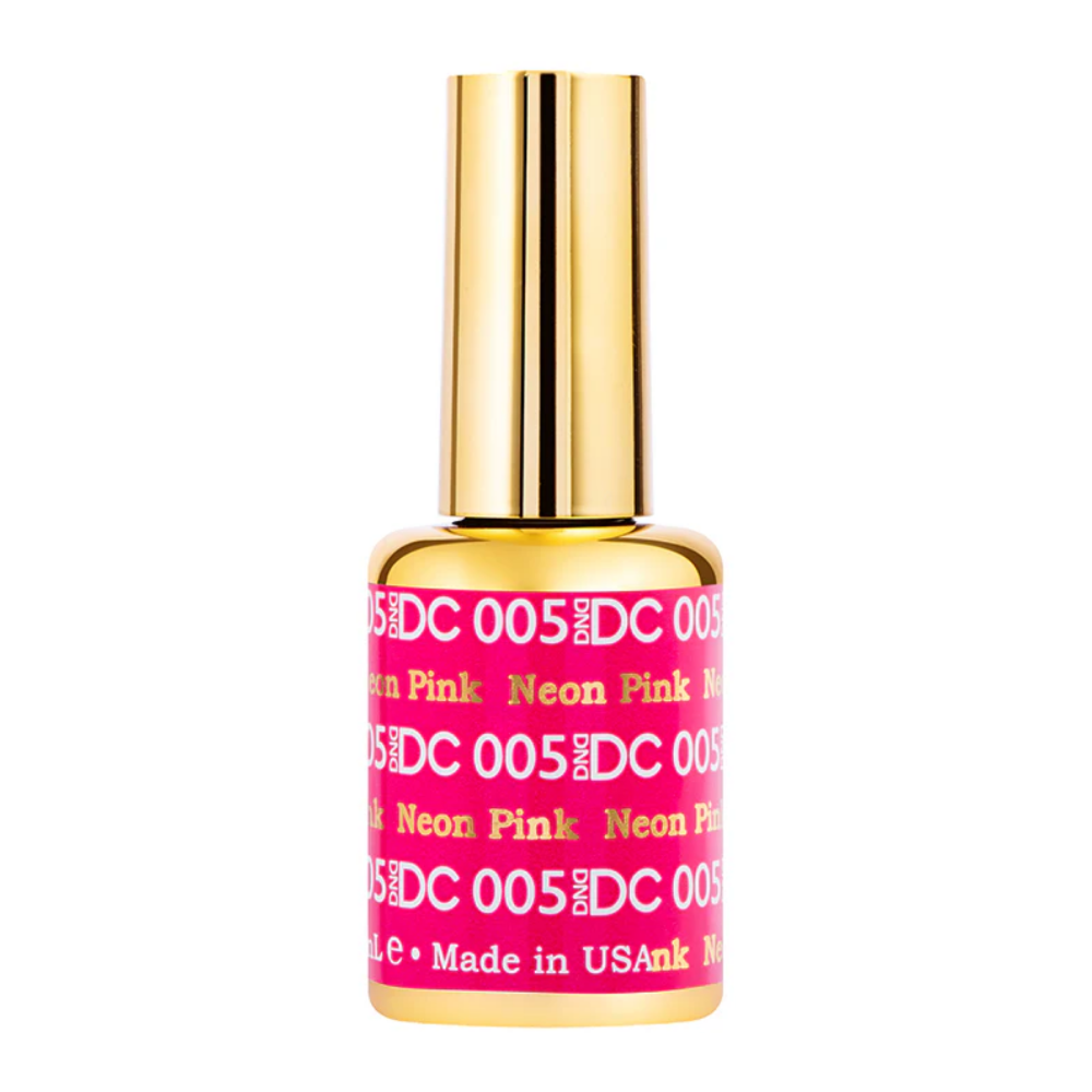 gel bottle of DND DC Gel - 005 Neon Pink