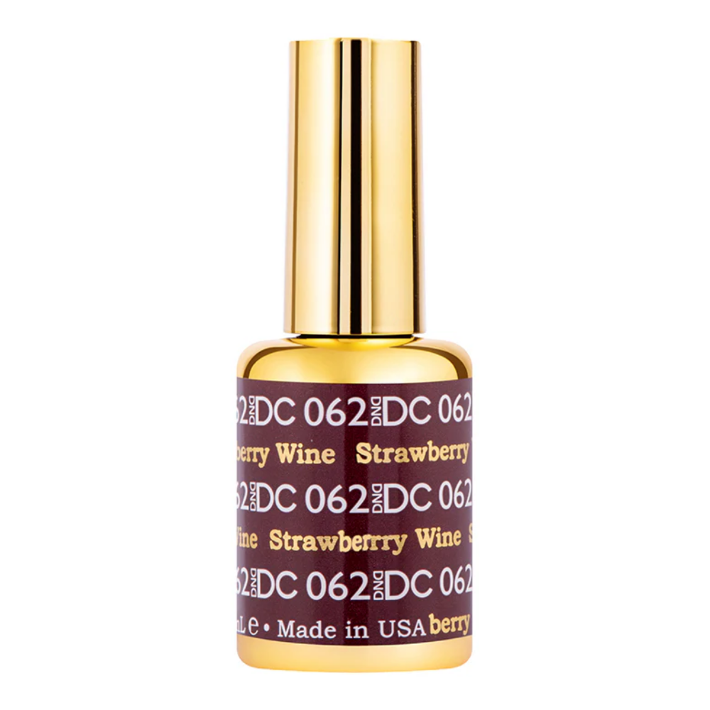 gel bottle of DND DC Gel - 062 Strawberry Wine