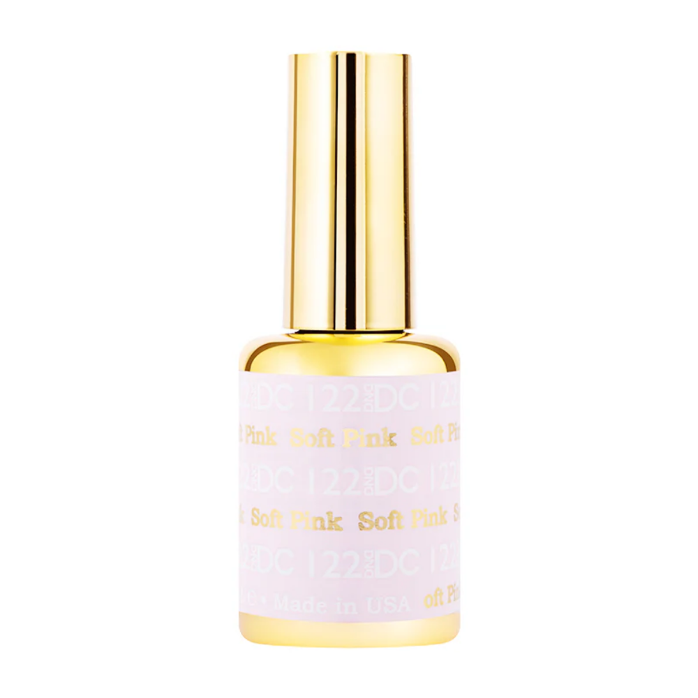 gel bottle of DND DC Gel - 122 Soft Pink