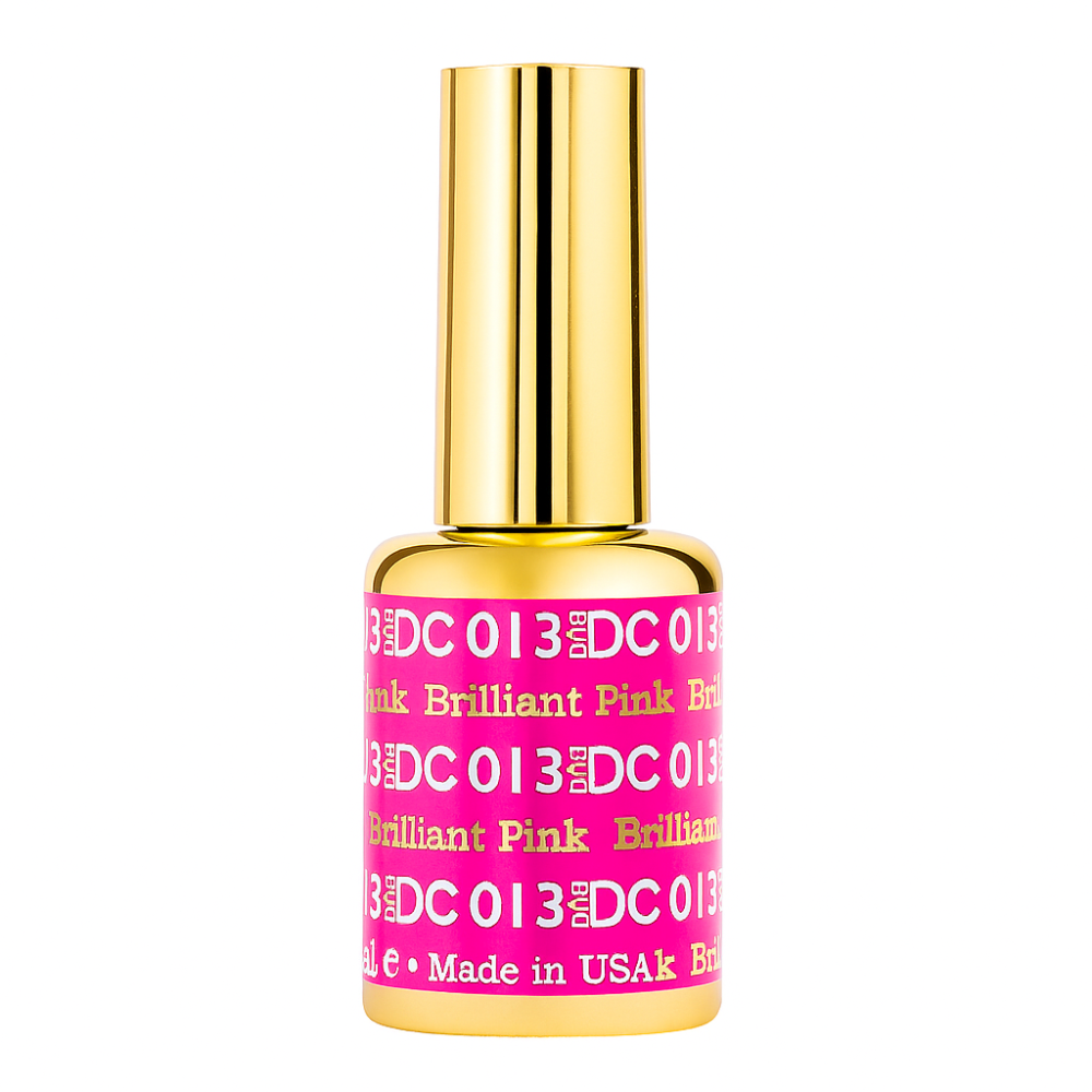 gel bottle of DND DC Gel - 013 Brilliant Pink