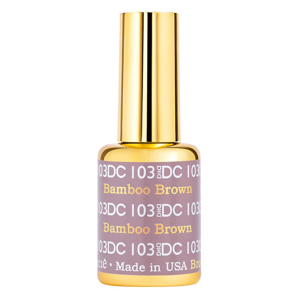 gel bottle of DND DC Gel - 103 Bamboo Brown
