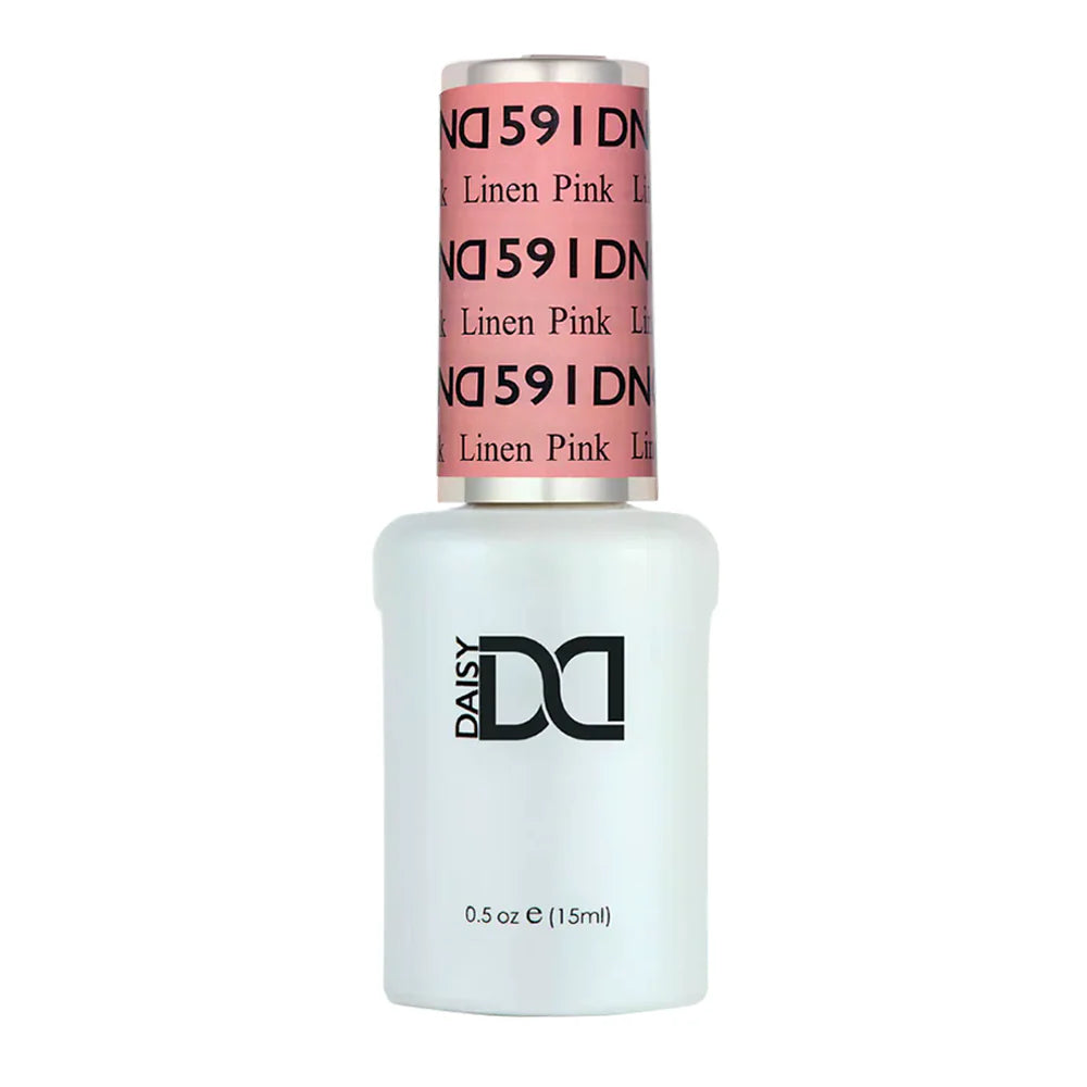 gel bottle of DND Gel Polish 591 Linen Pink