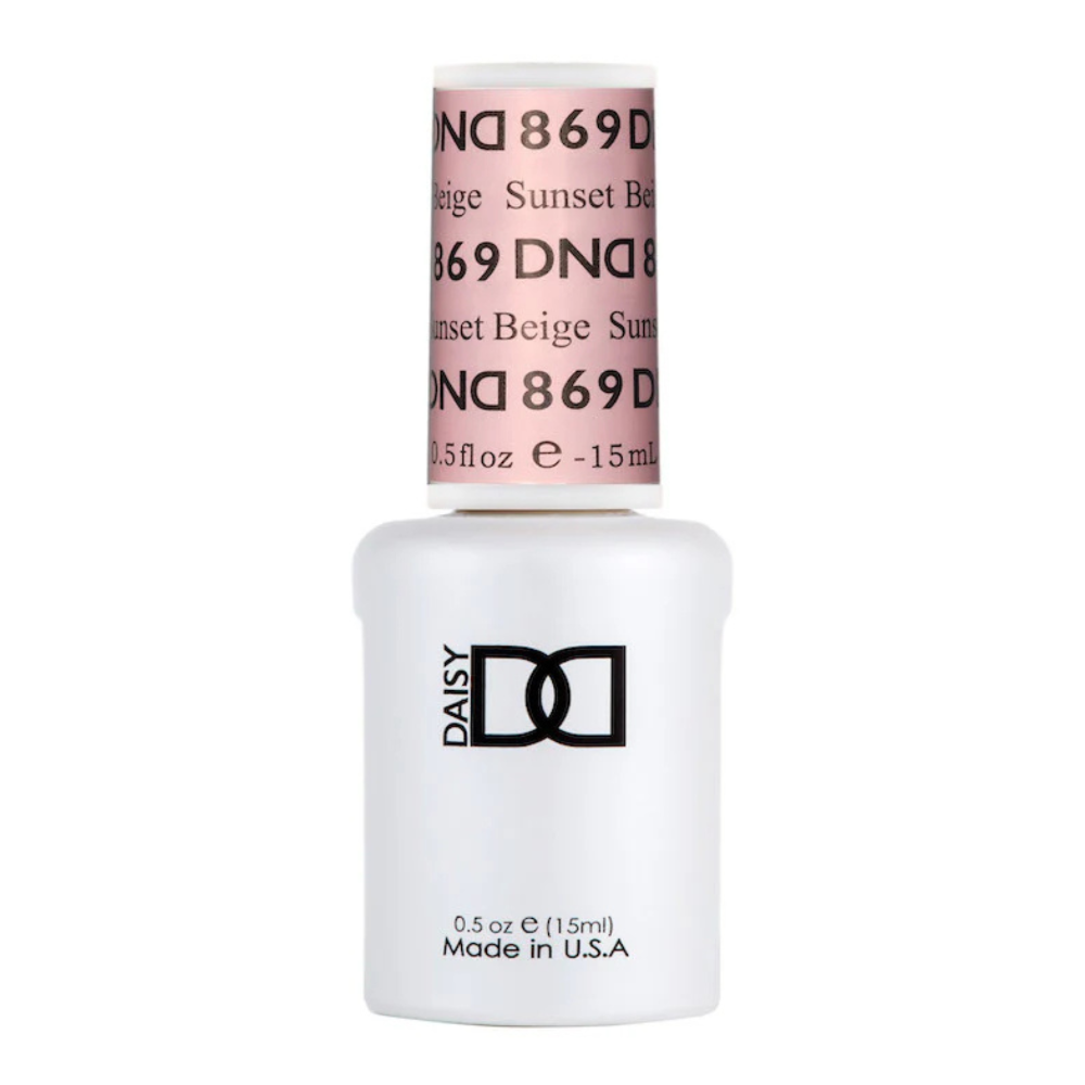 gel bottle of DND Gel Polish - 869 Sunset Beige