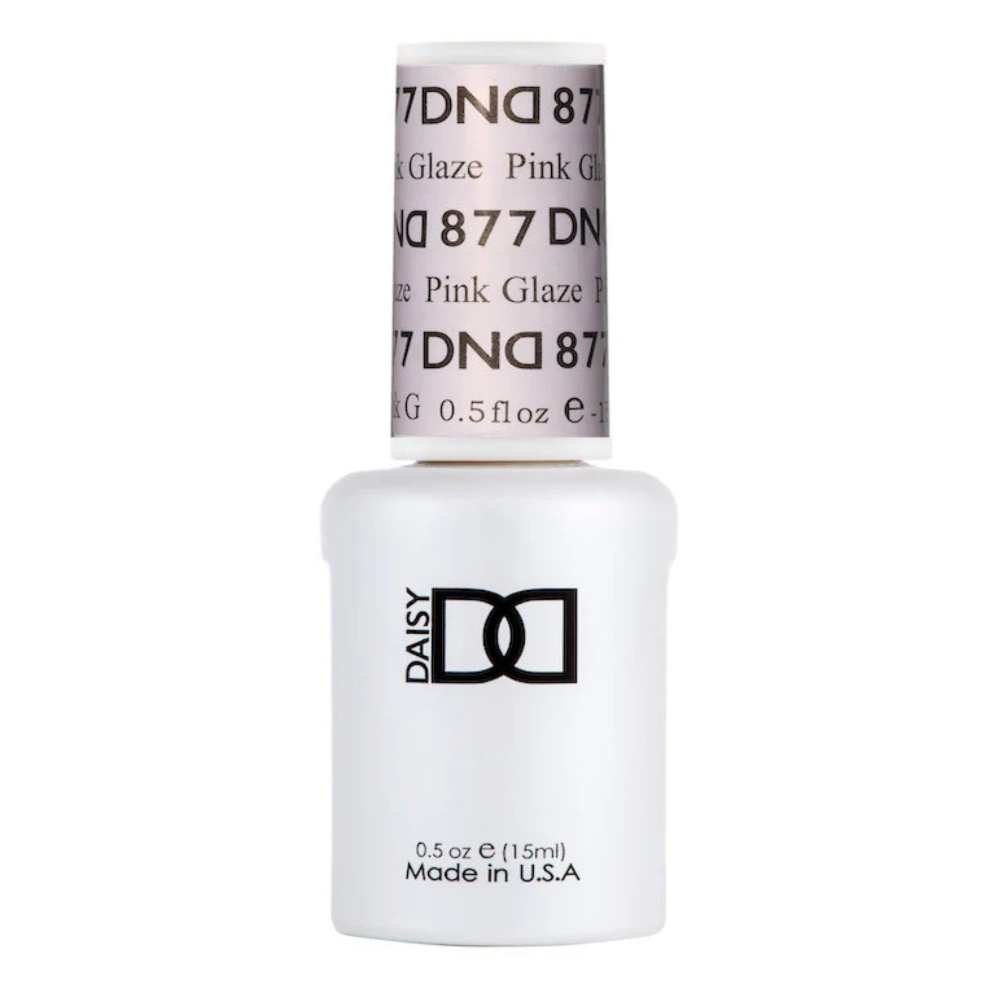 gel bottle of DND Gel Polish duo 877 Pink Glaze