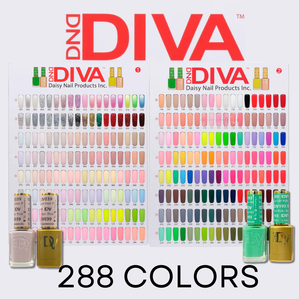 DND Gel & Polish Diva Full Collection - 288 Colors