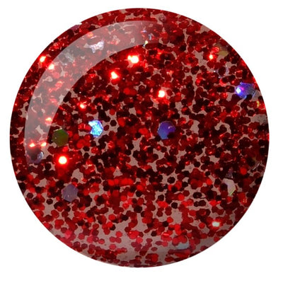 swatch of 34 Sequin Lipstick Gel & Polish Diva Duo by DND