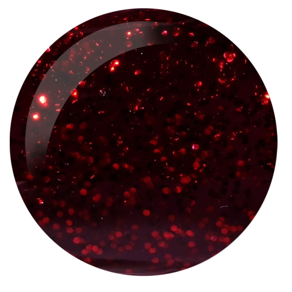 swatch of DND Diva Powder Sultry Gem