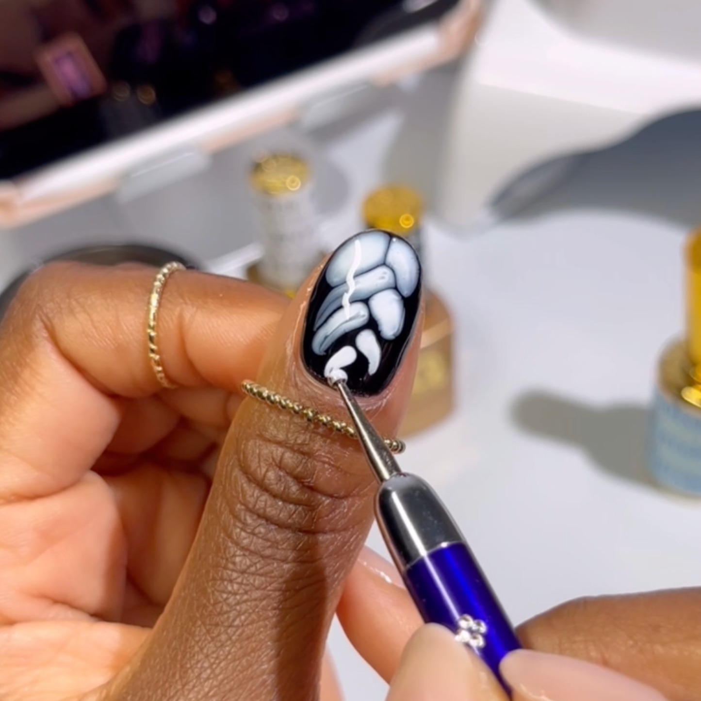 DND DC Blooming Gel Bundle - Clear, White & Black