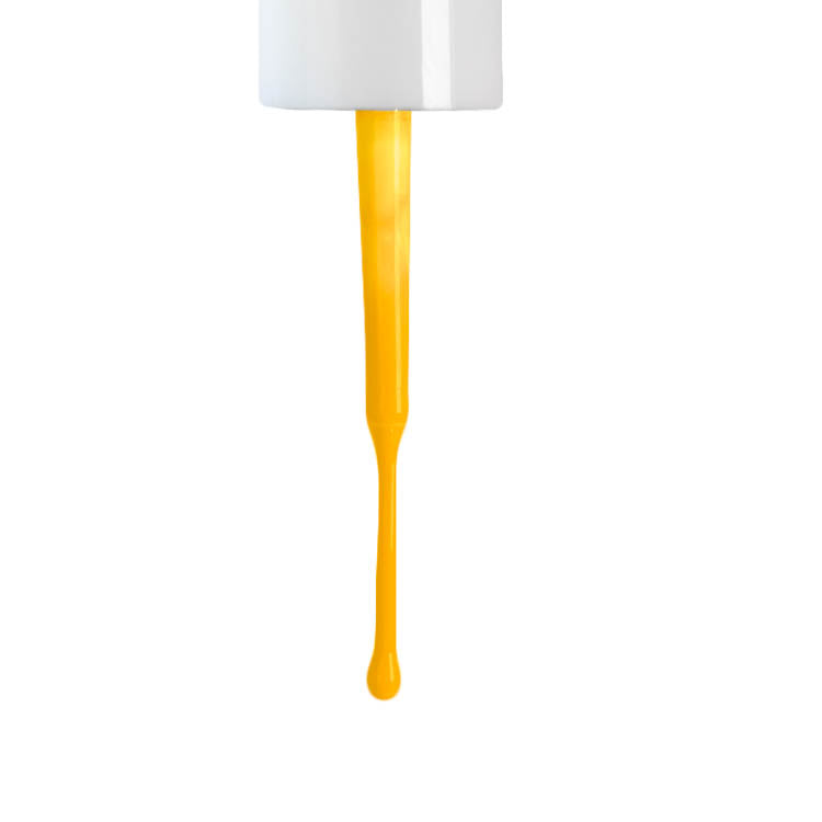 swatch of CMG21 Design Yellow Nail Art Gel by Lechat