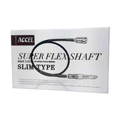 Flex Shaft For Rotary Drills - Silver (Slim) 3/32" box