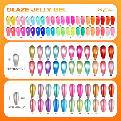 Halo Glaze Jelly Gel Collection - 24 pc