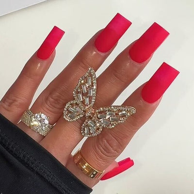 hands wearing OG222 Let's Go Party Gel & Polish Duo by Notpolish