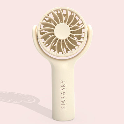 Beige Mini Fan by Kiara Sky