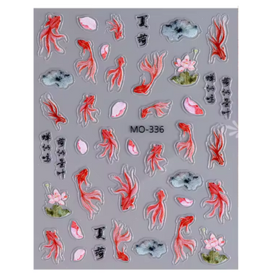 Koi Fish Nail Stickers