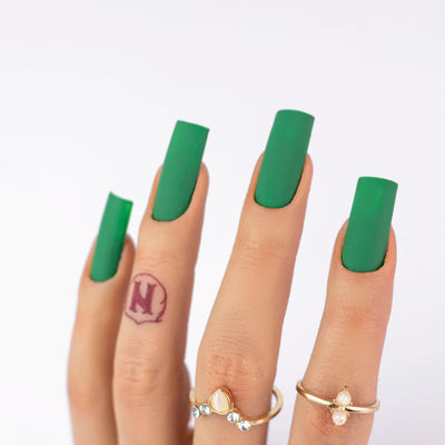 hands wearing M079 Christmas Tri Matching Trio by Notpolish