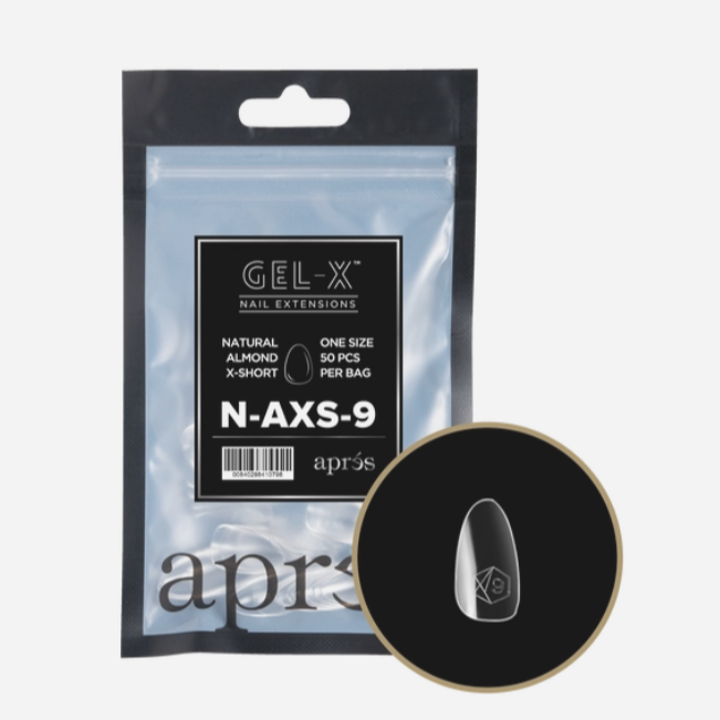 Natural Extra Short Almond 2.0 Refill Tips Size #9 By Apres
