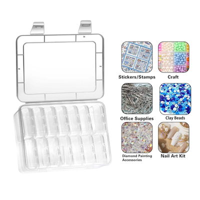 Nail Art Storage Case - 31 Slots colors