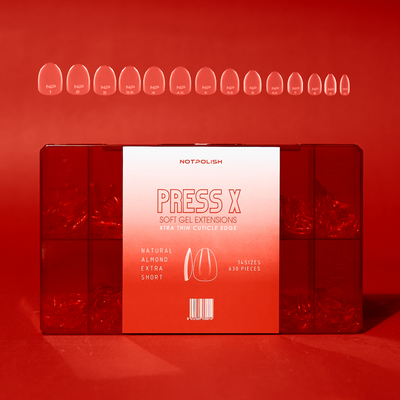 Notpolish I Natural Extra Short Almond - Press X Tips 630pc