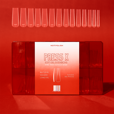 Notpolish I Natural XXLong Square - Press X Tips 630pc