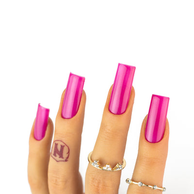 hands wearing OG157 More Than Pink Trio by Notpolish