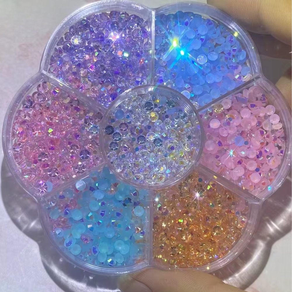 Glass Rhinestone - Pastel Crystal Wheel