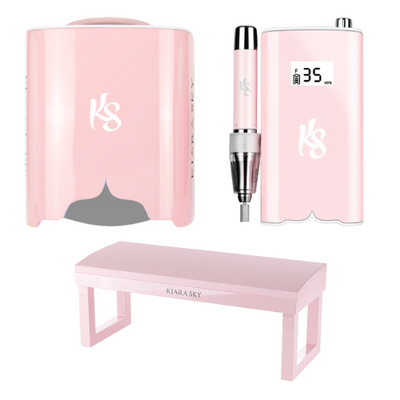 Pink Beyond Pro Vll Lamp + Drill + Arm Rest Bundle by Kiara Sky