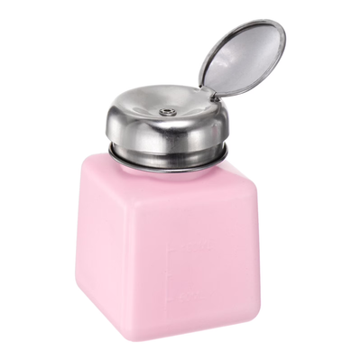 Plastic Solvent Pump Dispenser 4oz - Pink