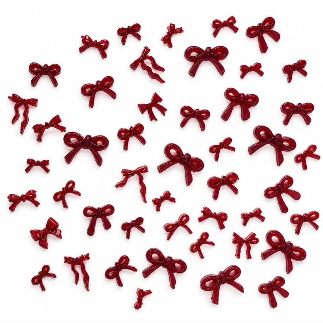 Nail Charms - Red Ribbon