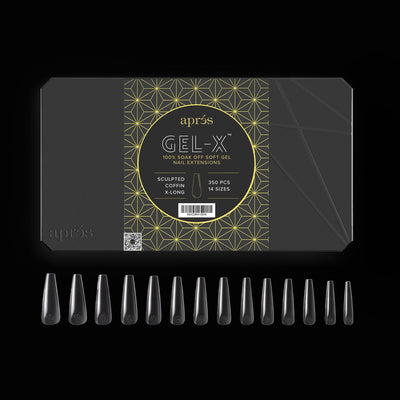 Example of Sculpted Extra Long Coffin 2.0 Tips 350PC by Apres Gel-X