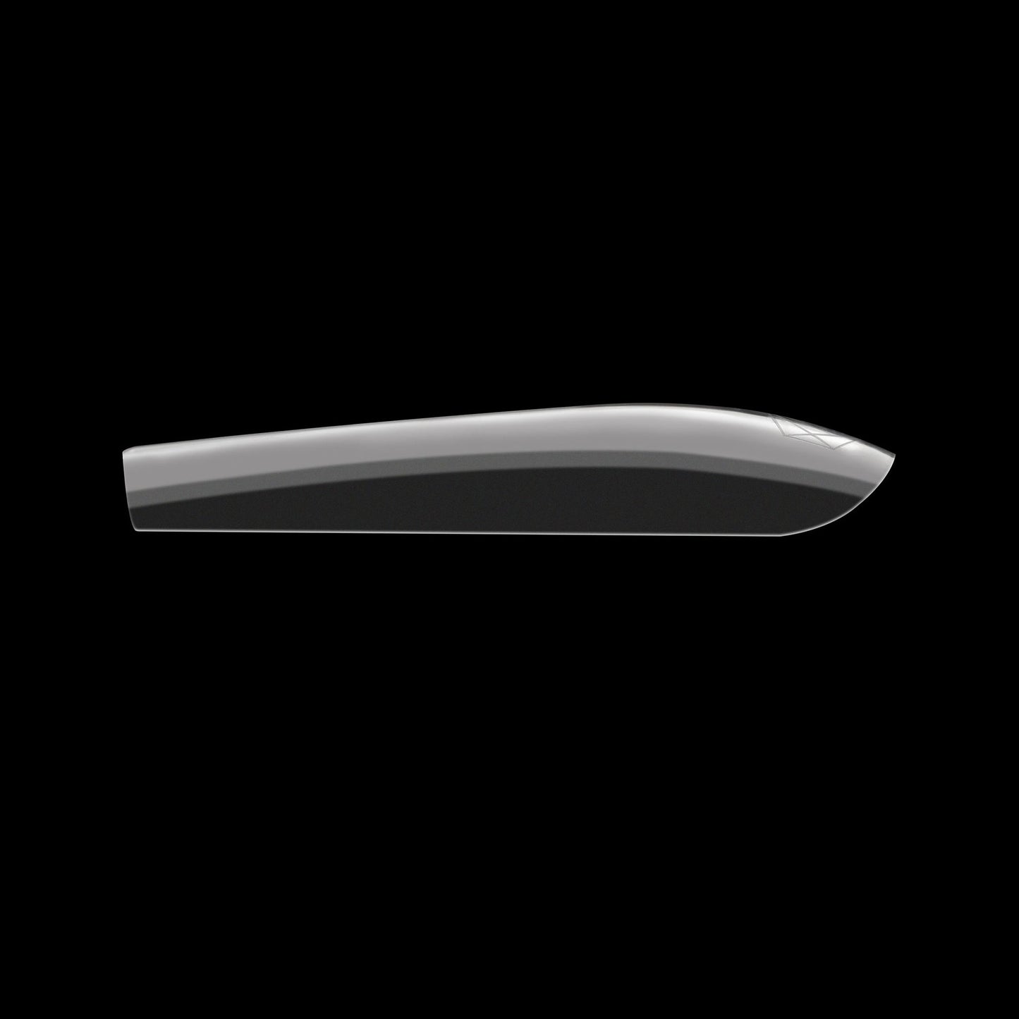 Side view of Sculpted Extra Long Coffin 2.0 Tips 350PC by Apres Gel-X