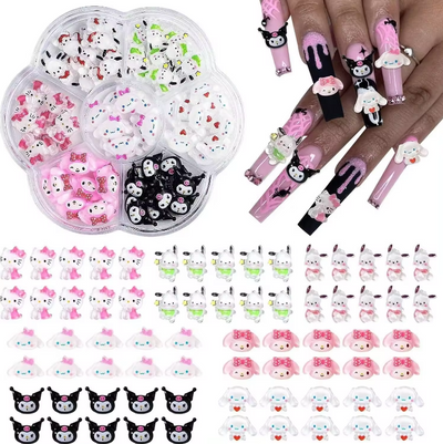 Hello Kitty Nail Charms: 7PC Set Sanrio Collection