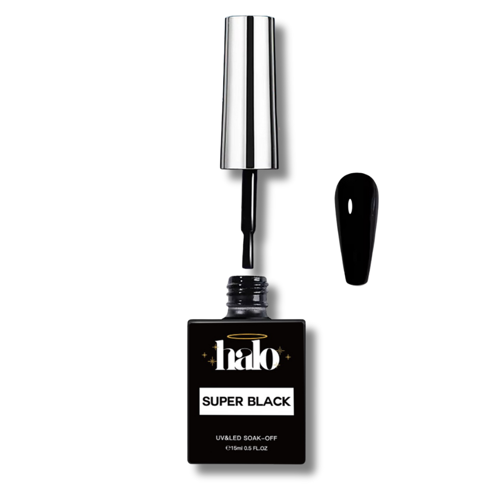 Halo Super Black Gel Polish bottle