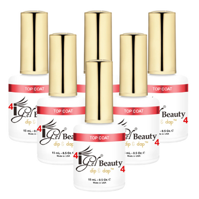 #4 Top Dip Essentials 0.5oz 6 Pack by iGel Beauty