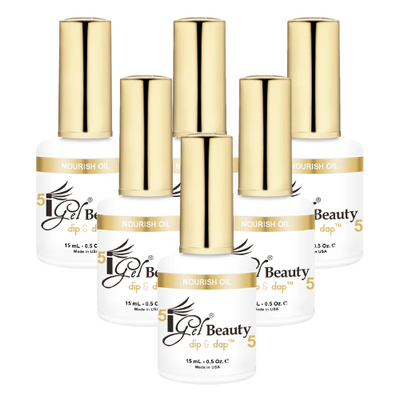 #5 Nourish Oil Dip Essentials 0.5oz 6 Pack by iGel Beauty