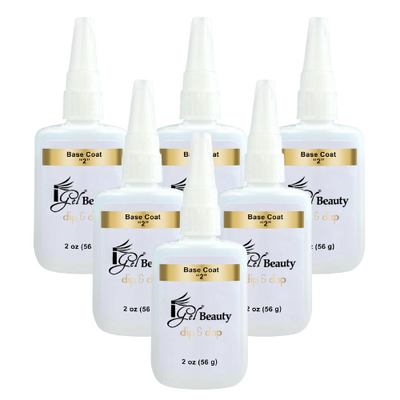 Base Dip Essentials Refill 2oz 6 Pack by iGel Beauty