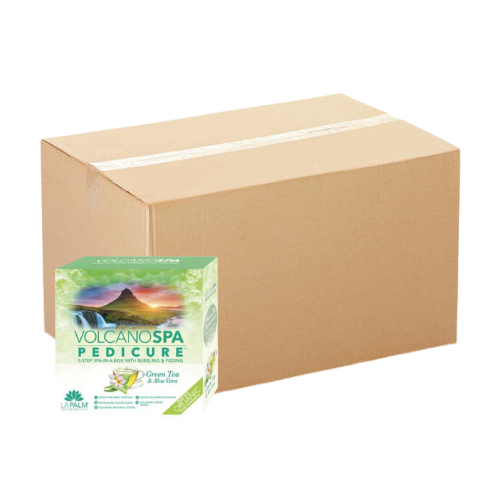 Volcano Spa: 6 Step Pedicure Kit - Green Tea & Aloe Vera