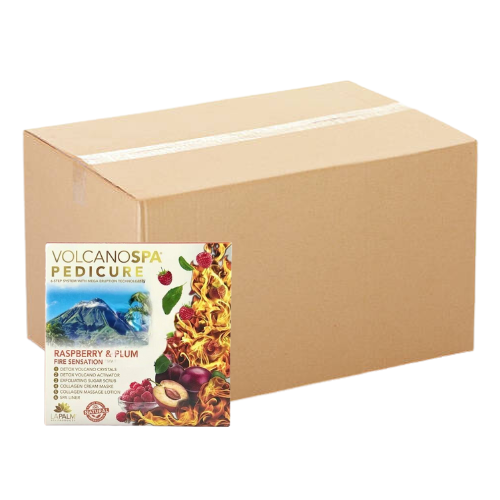 Volcano Spa: 6 Step Pedicure Kit - Raspberry Plum (Fire Sensation)