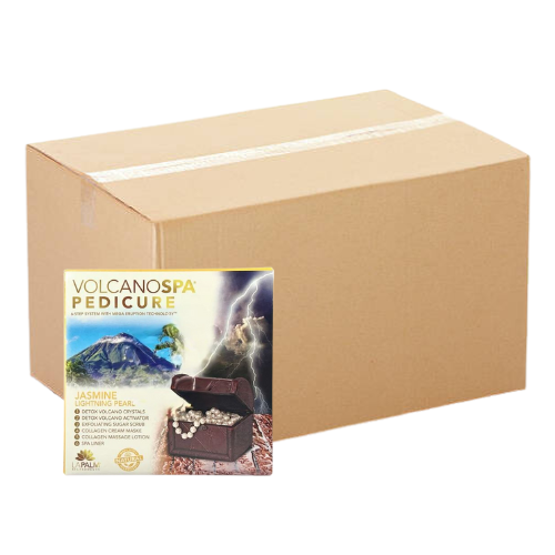 Volcano Spa: 6 Step Pedicure Kit - Jasmine (Lightning Pearl)