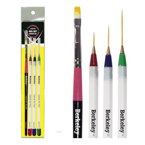 Nail Art 4 Style Brush Set by Berkeley